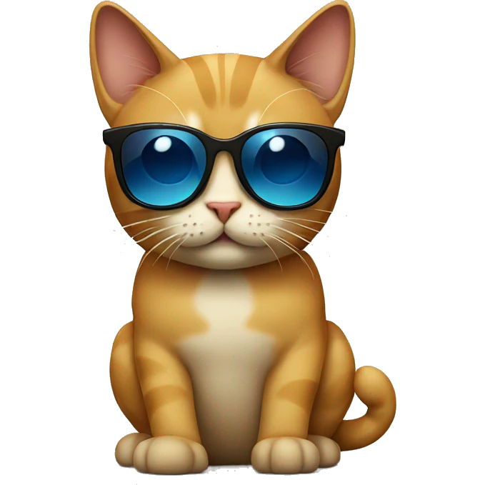 Cat with sunglasses emoji