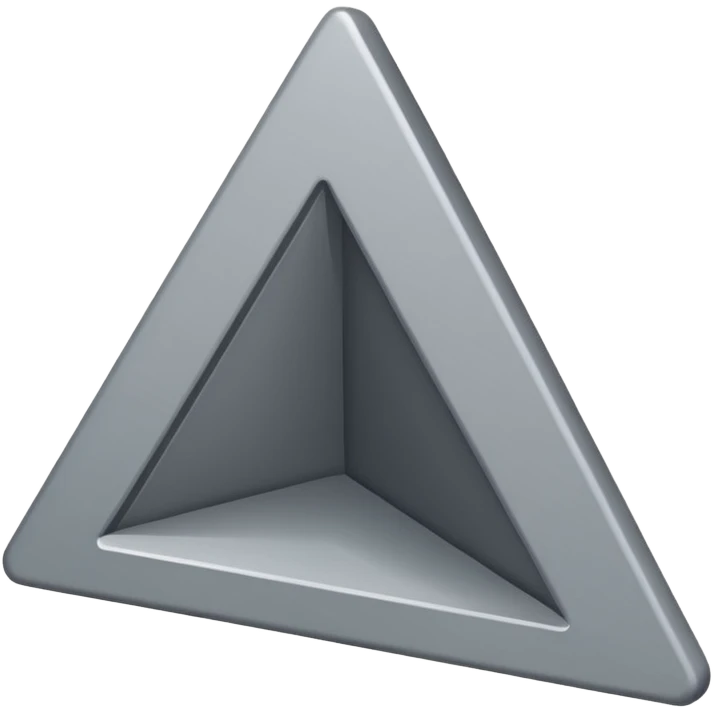 gray triangle parallel to the left, tilted 60 degrees emoji