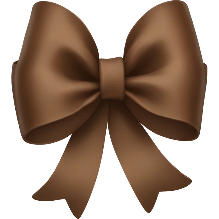 brown bow emoji