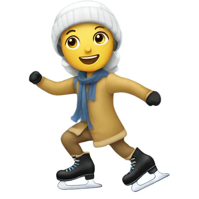 Ice skating emoji