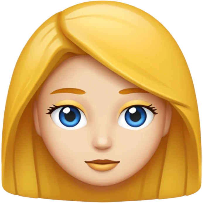 Mavi Dikenli bir topun içinde beyaz tık emoji