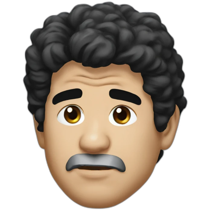Diego Maradona face emoji