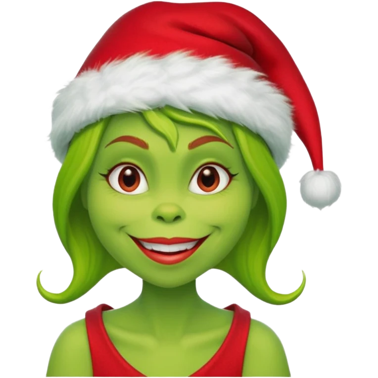 Grinch woman emoji