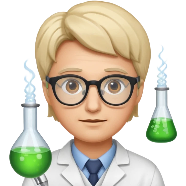 a scientist wearing glasses emoji