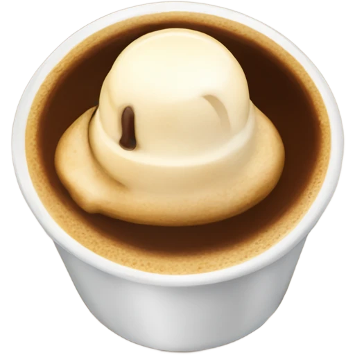 Small Espresso affogato emoji