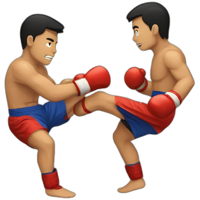 Muay thai match emoji