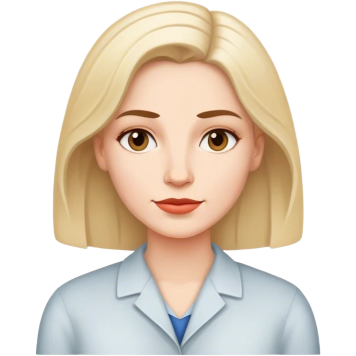 A white woman who confidently and calmly talks about equality and justice emoji