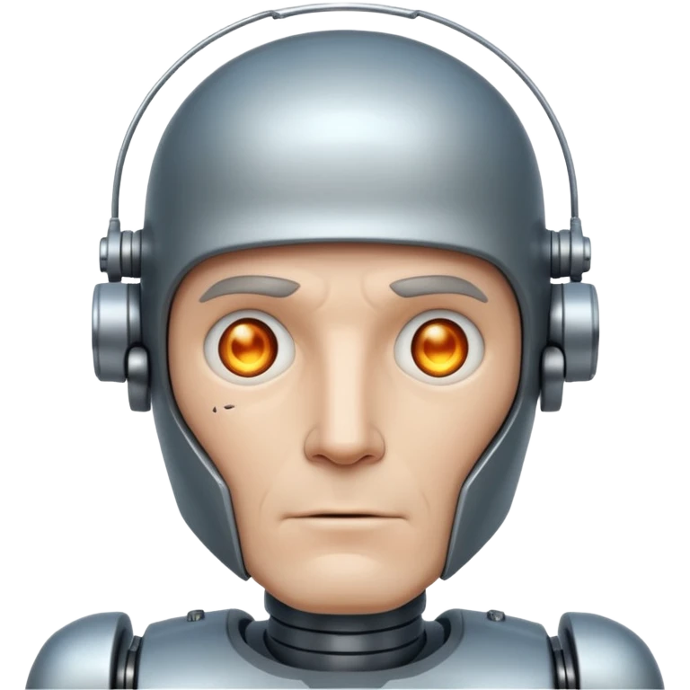 Bombmore - more robot than human.  mddle age man emoji