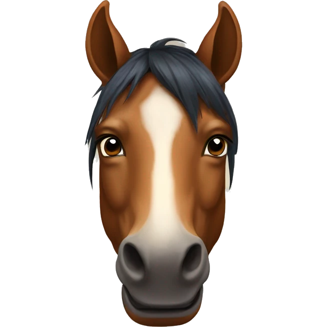 Horse with a bear head emoji