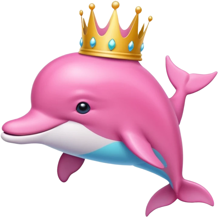Ροζ δελφίνι γλυκουλι με στεμα  emoji