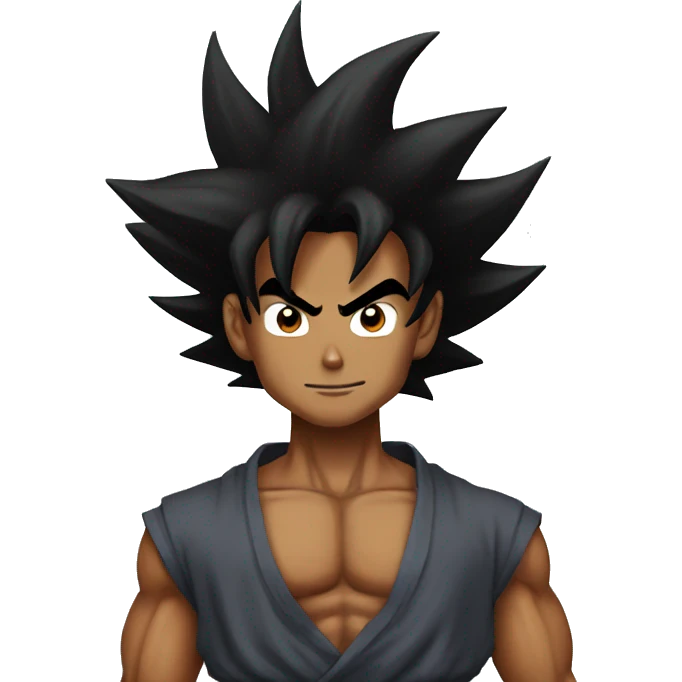 black goku from dragon ball emoji