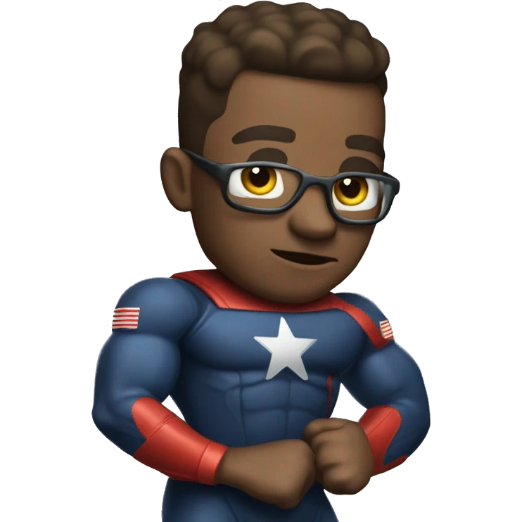 rocket man with big biceps emoji