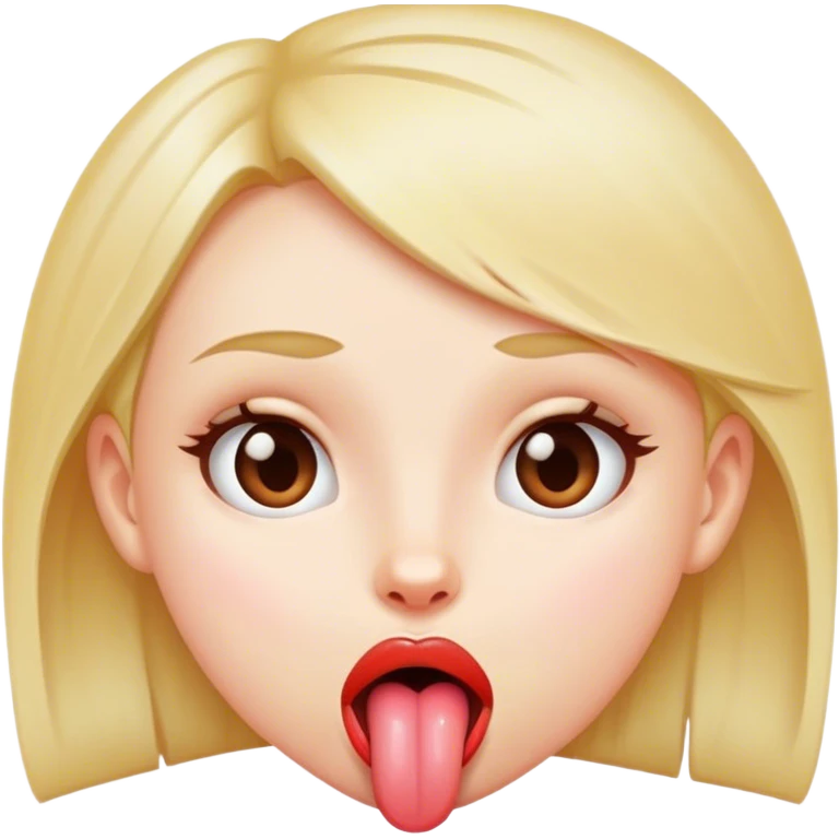 Girl with tongue out emoji