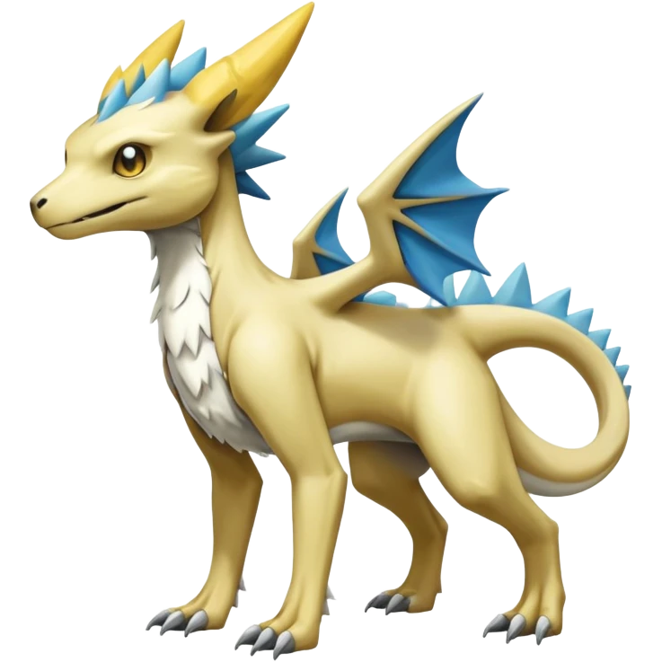 Manectric-Lucio-Cubone-Trico-Draco-Fakémon-hybrid-creature (full body), 4 legs emoji