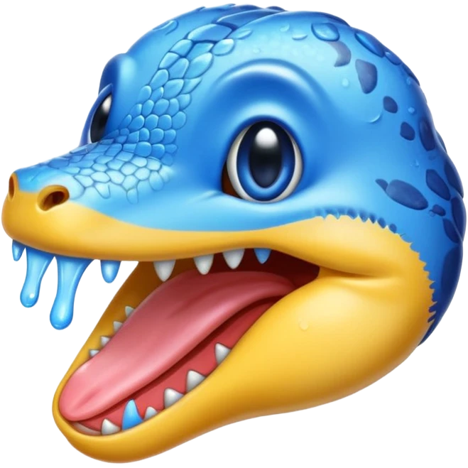 👅 coloreaza limba in culoarea albastra emoji