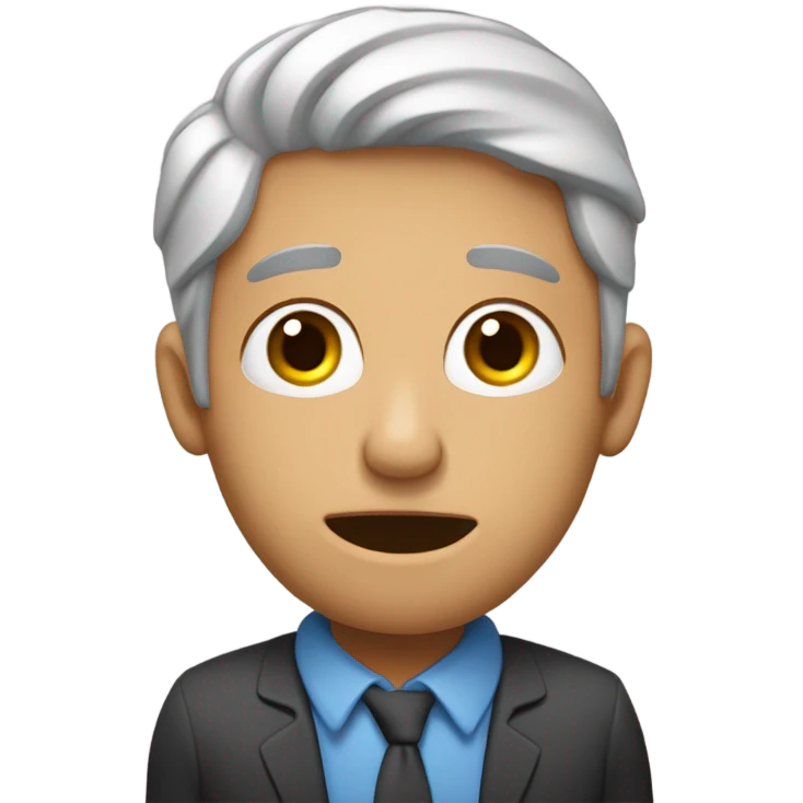 Un homme qui stresse emoji