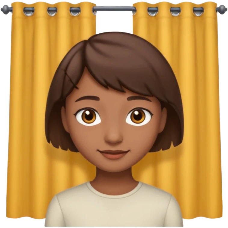 une peau brune mais pas trop de cheveux marron un peu vie avec une mèche un peu rideau mais pas trop longues des yeux marrons pas vraiment trop éclatant un beau petit sourire une peau un peu marron mais pas trop clair emoji