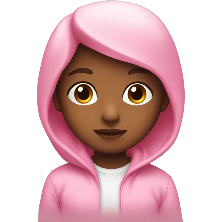 A baby pink  emoji
