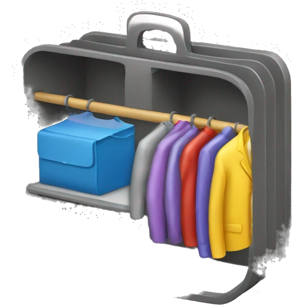 expanding file organizer with clothes emoji