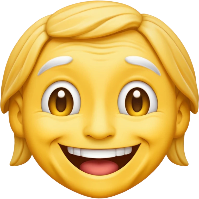 Normal yellow simple Emoji Smiling with wrinkles emoji