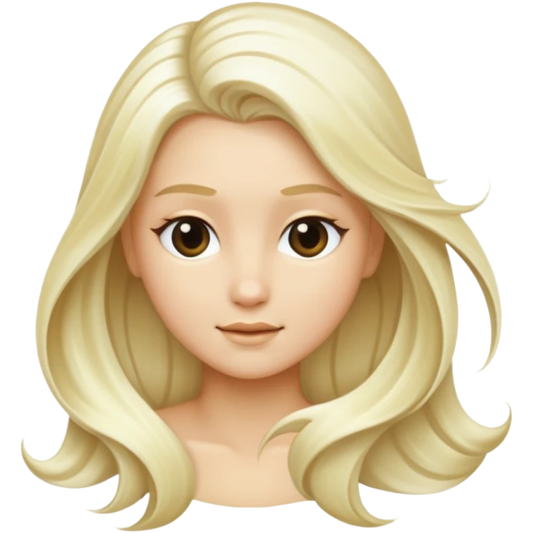 Platinum blonde hair emoji