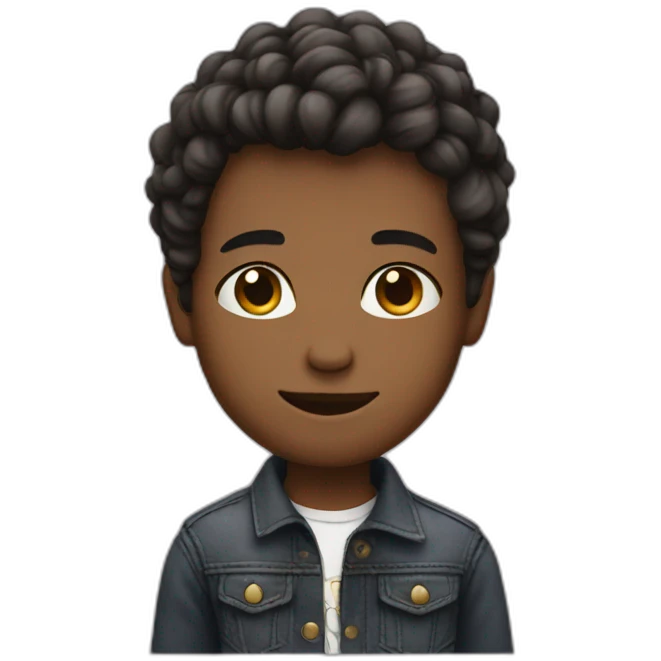 Boy with spacks stylish  emoji