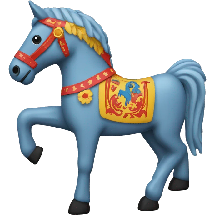 Swedish Dala horse emoji