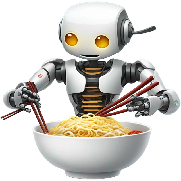 Robot ramen emoji
