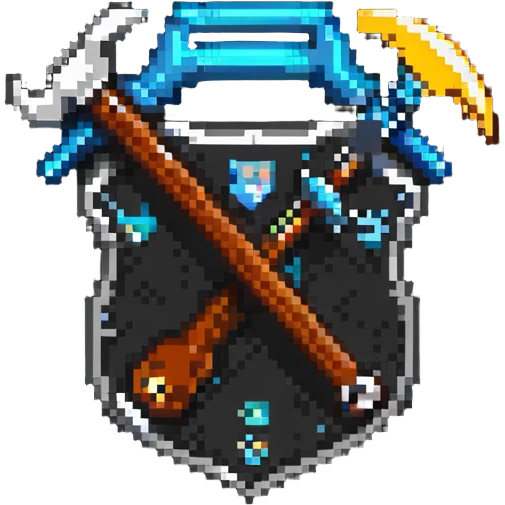 magical code shield with wrench and hammer tools emoji