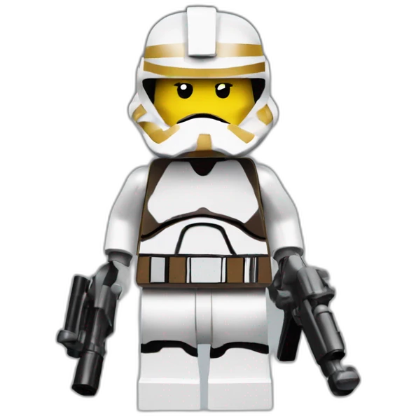 Stikcer of Lego Star Wars Trooper emoji