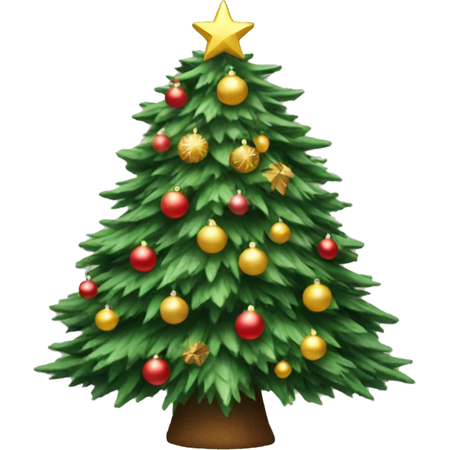 Aesthetic christmas tree emoji