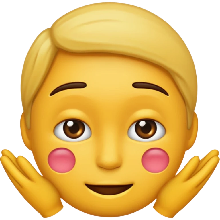 Make me a emoji backing off but embarrassed emoji