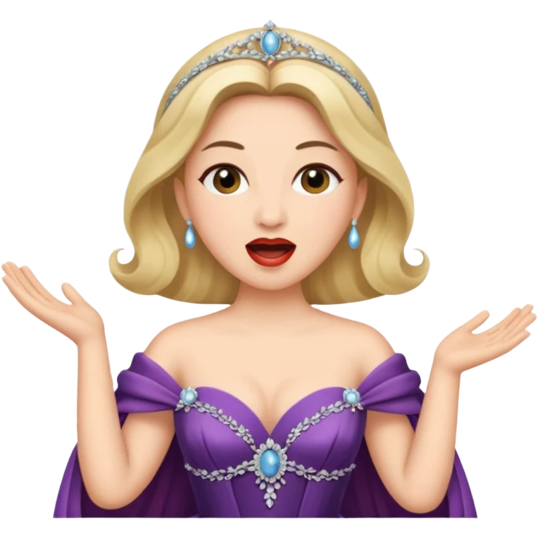 opera singer singing emoji