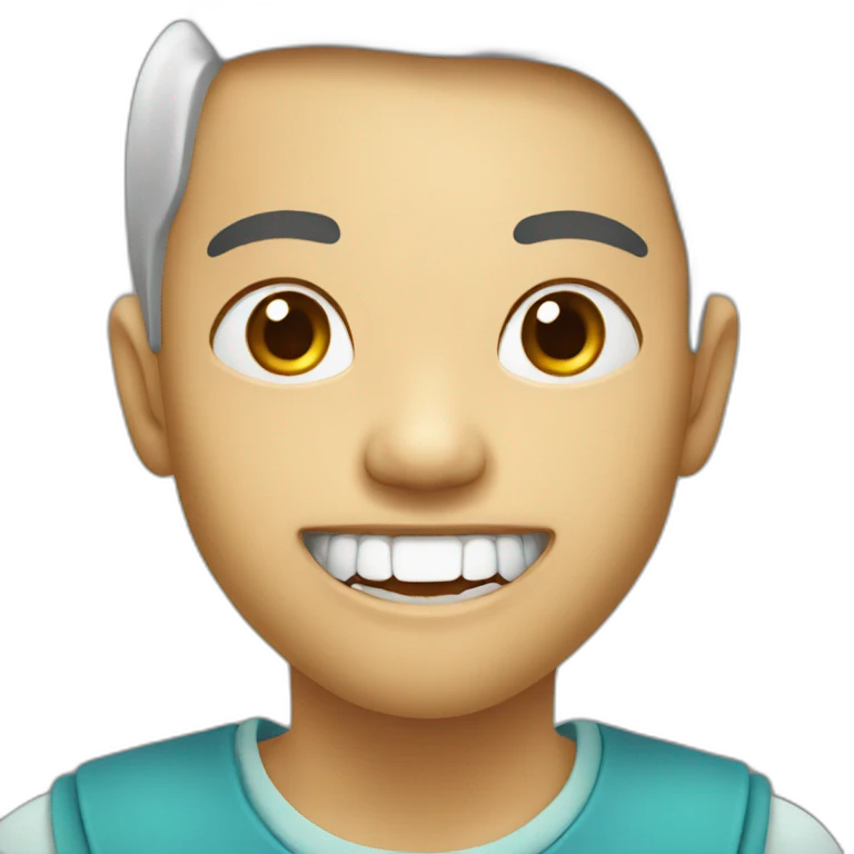South east asian with the left front tooth missing emoji