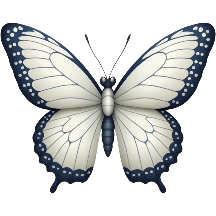 White butterfly emoji