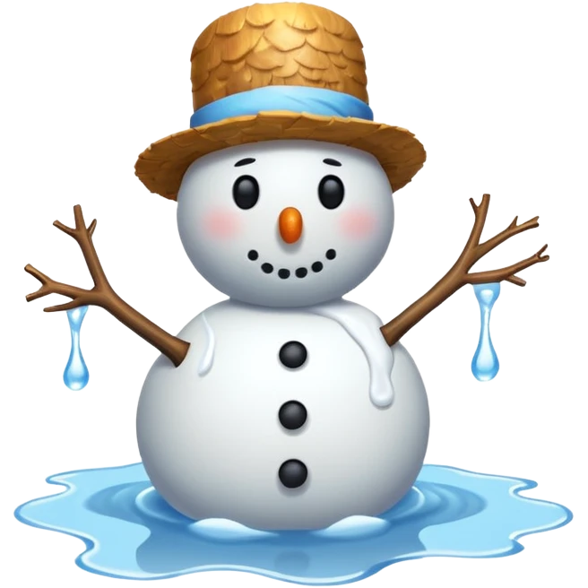 summer snowman  emoji
