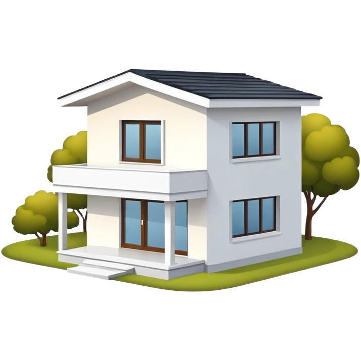 Flat house emoji
