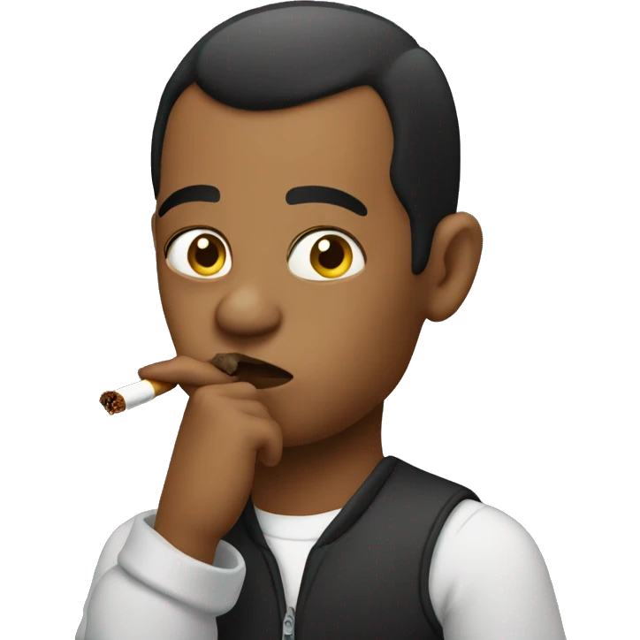 Baddie smoking  emoji