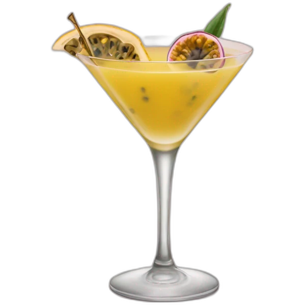 Martini passion fruit cocktail emoji