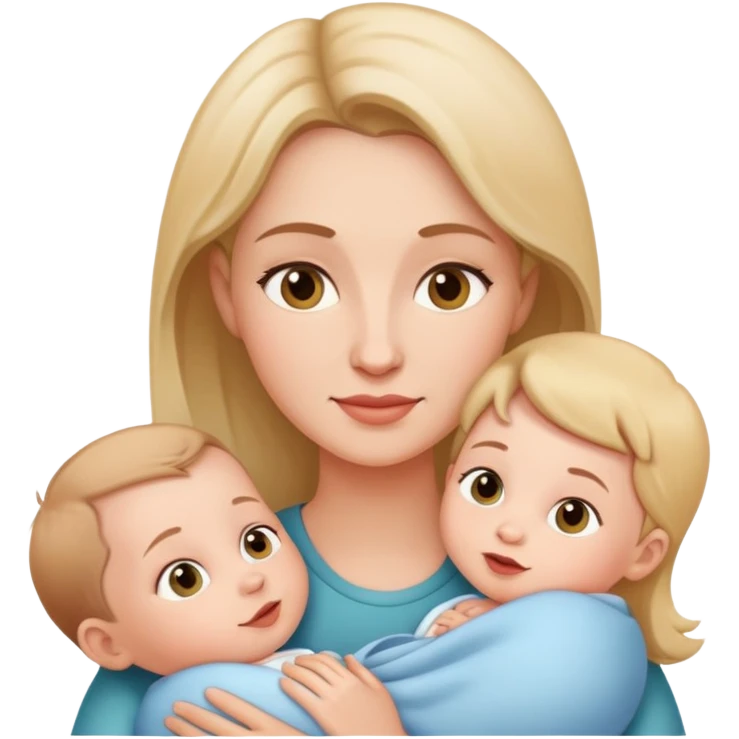 Mom and new baby emoji