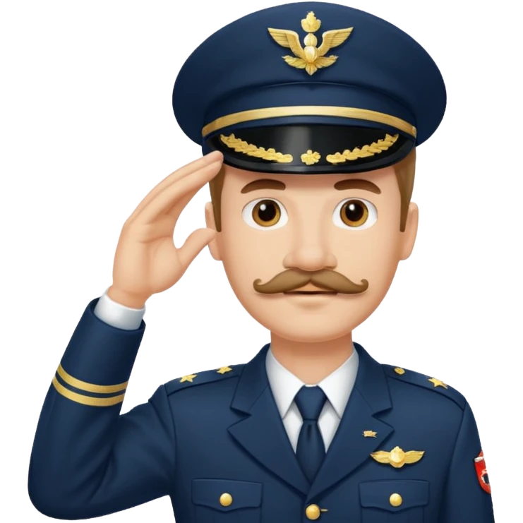 A MAN WITH MUSTACHE HEIL emoji