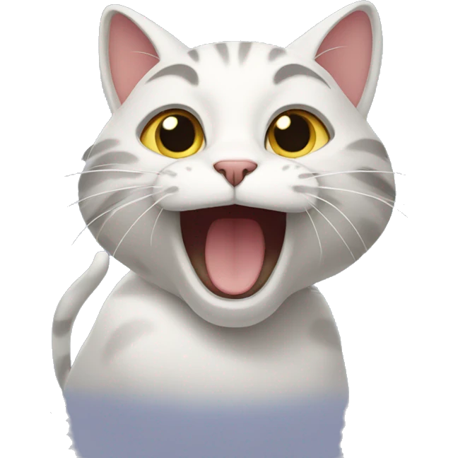 Cat singing emoji