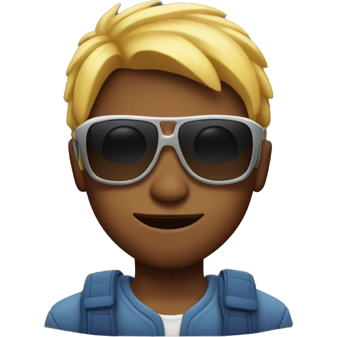 muscular boys in sunglasses emoji