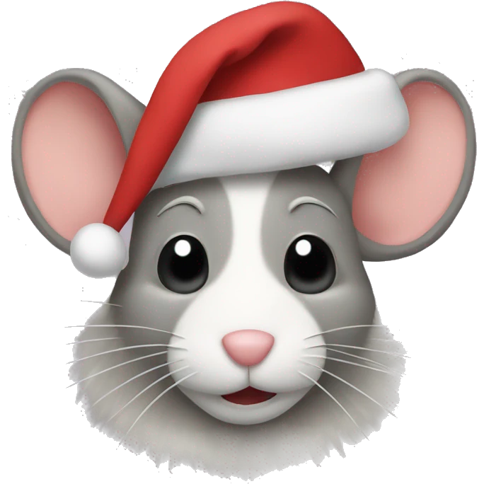mouse christmas  emoji