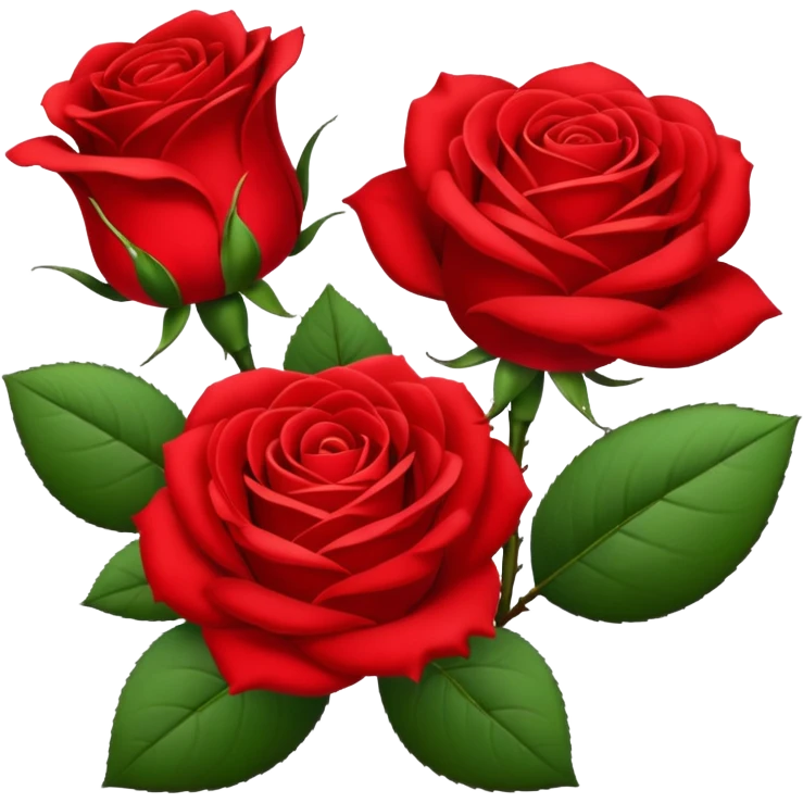 Red roses emoji