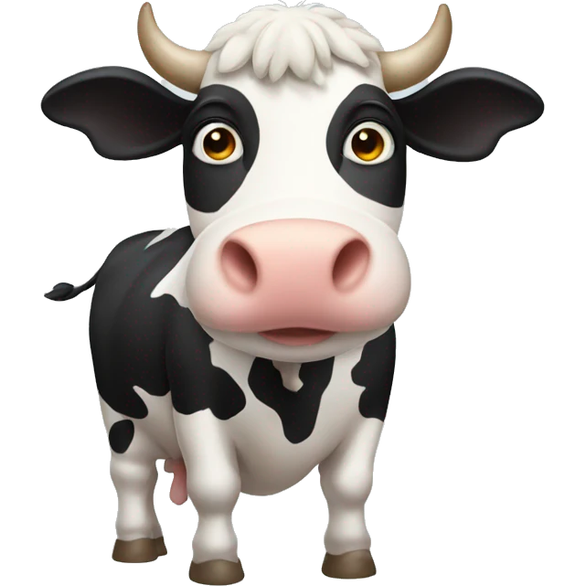 A cow with long wings emoji
