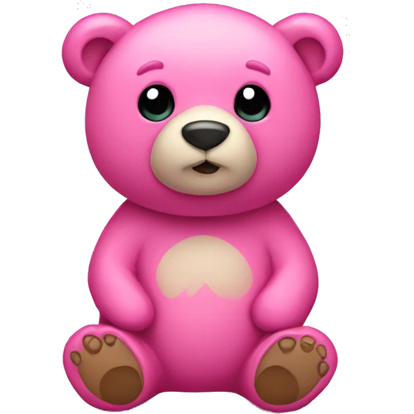 Bear pink emoji