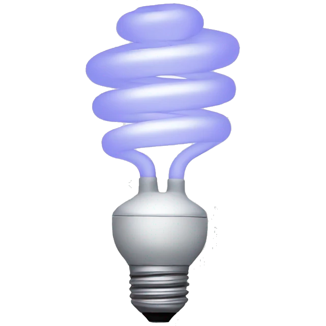 Spiral Lightbulb emoji