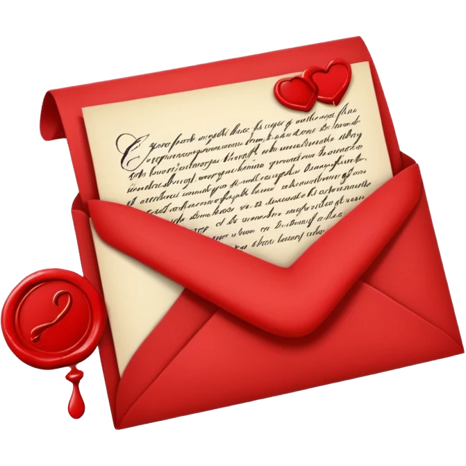 romantic letter emoji