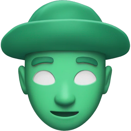 Aheat in seaform green colour emoji